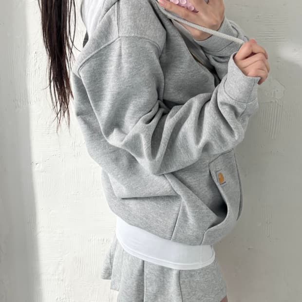 Carhartt 칼하트 그레이컬러 후드집업