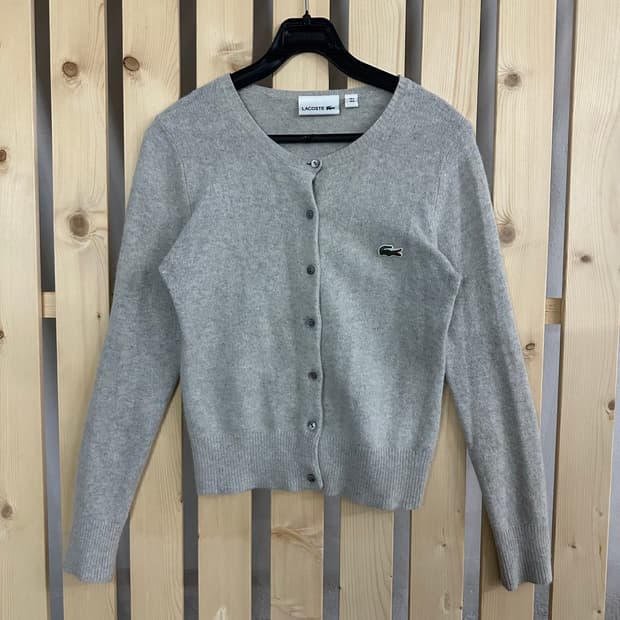 (S) 라코스테 그레이 니트 가디건