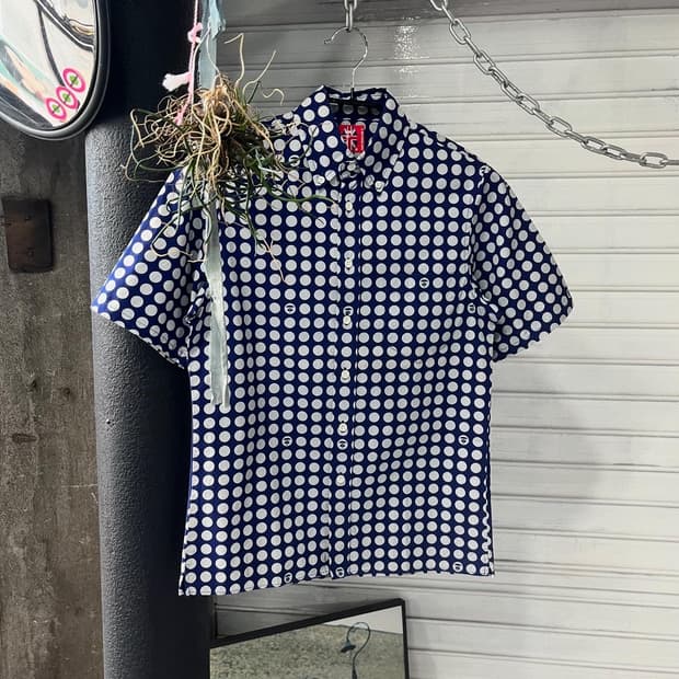 00s a bathing ape dot shirt