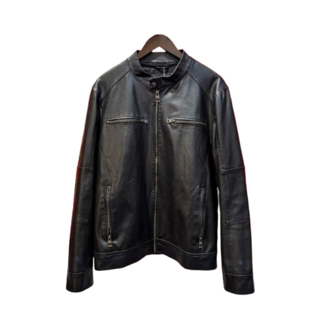 게스 레더 자켓 M