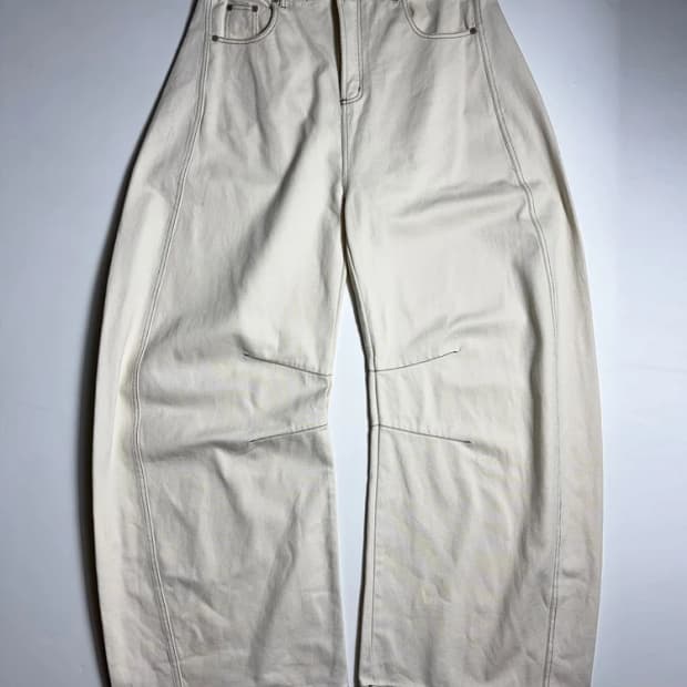 배드블러드 24FW 노아 배럴 와이드 데님 팬츠 R3232