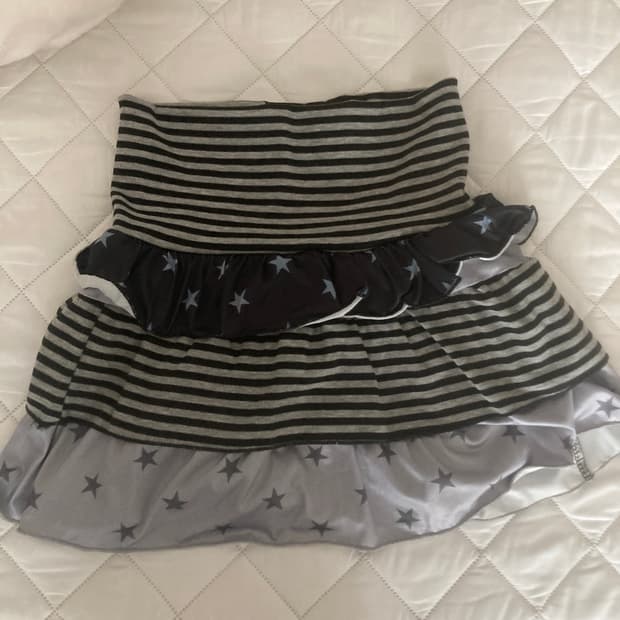 레이어드 캉캉 스커트