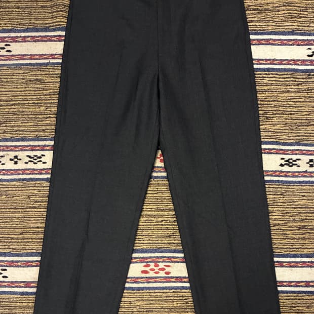 (2/31)POTTERY 포터리 울 테이퍼드 팬츠 슬랙스 다크그레이