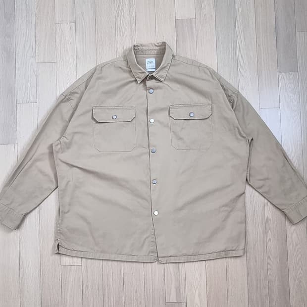 ZARA 자라 투포켓 오버핏 셔츠 L _ 남성