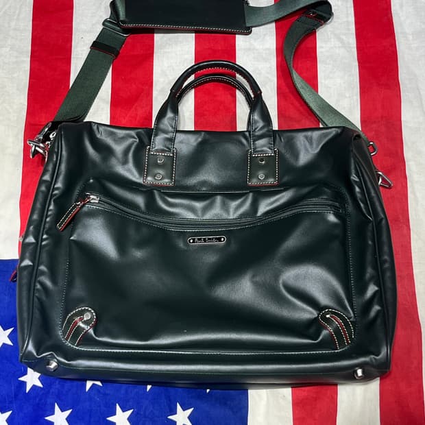 폴스미스 다크 그린 서류 가방