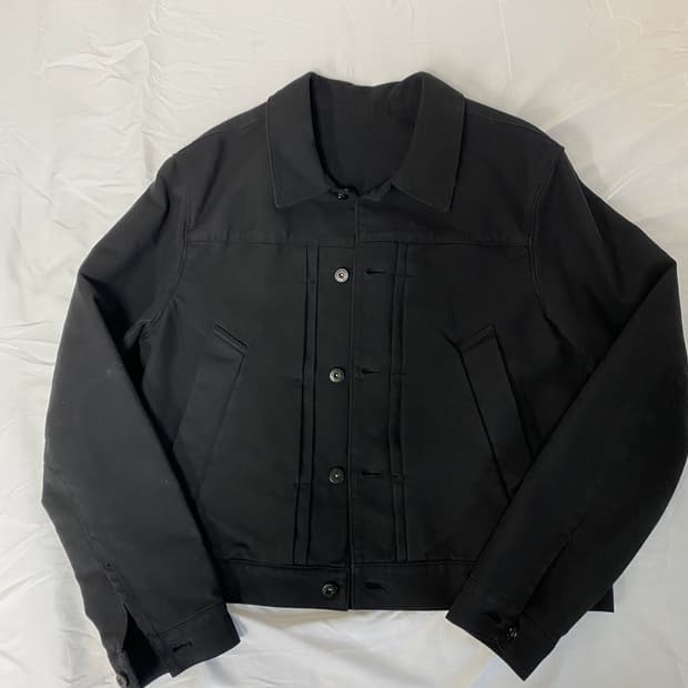 NOUVMAREE 트러커 자켓 블랙