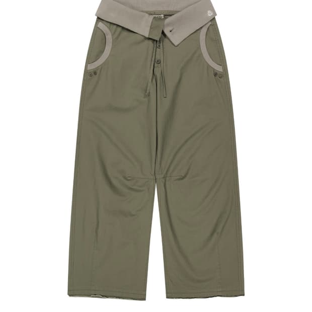 [새상품/당일배송] 코이세이오 플로우 폴드 팬츠 카키, 코이세이오 바지