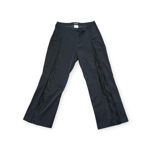 Sensounco 레이스 블랙 팬츠