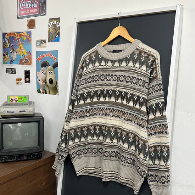 The ITALIAN Vitage 빈티지 패턴 울 니트