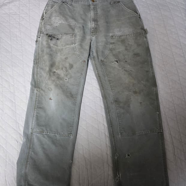 [38X30] 빈티지 칼하트 더블니 B136MOS 워크팬츠 M-5 보로