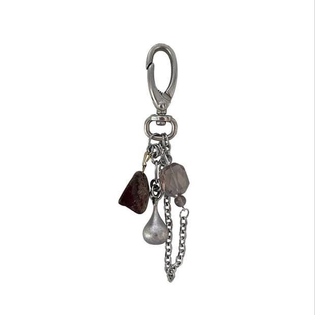 Vintage silver keyring