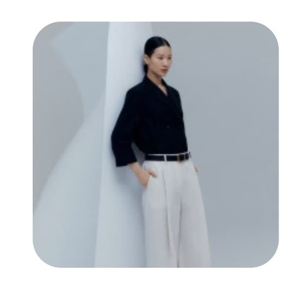 구호 KUHO 2024 턱 와이드 팬츠 64-94사이즈