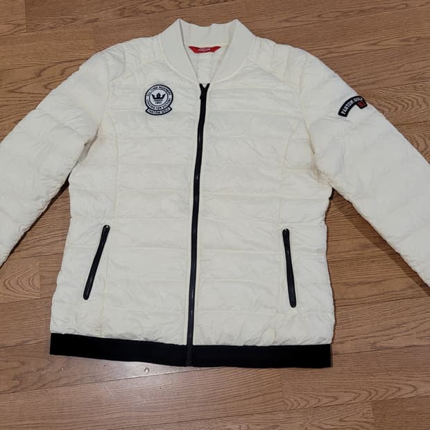 팬텀 여성 지퍼배색 블루종 구스다운 점퍼95