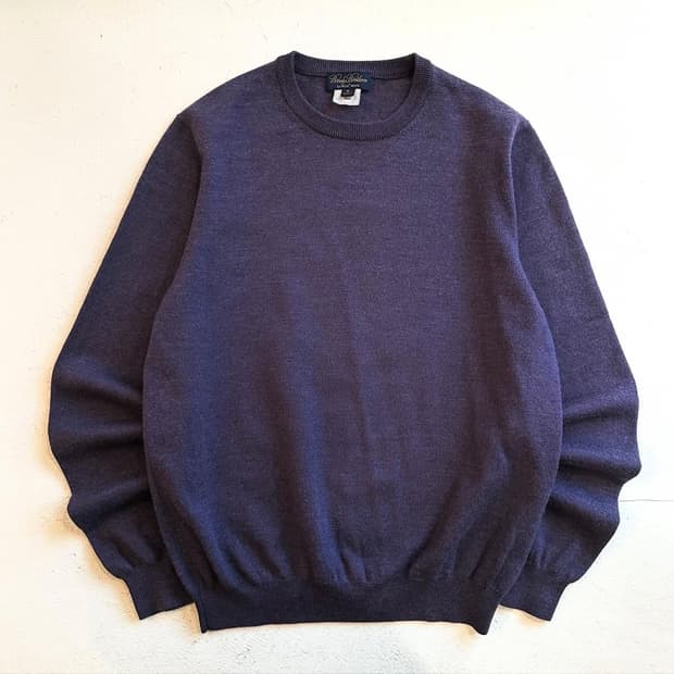 브룩스브라더스 라벤더 울 스웨터