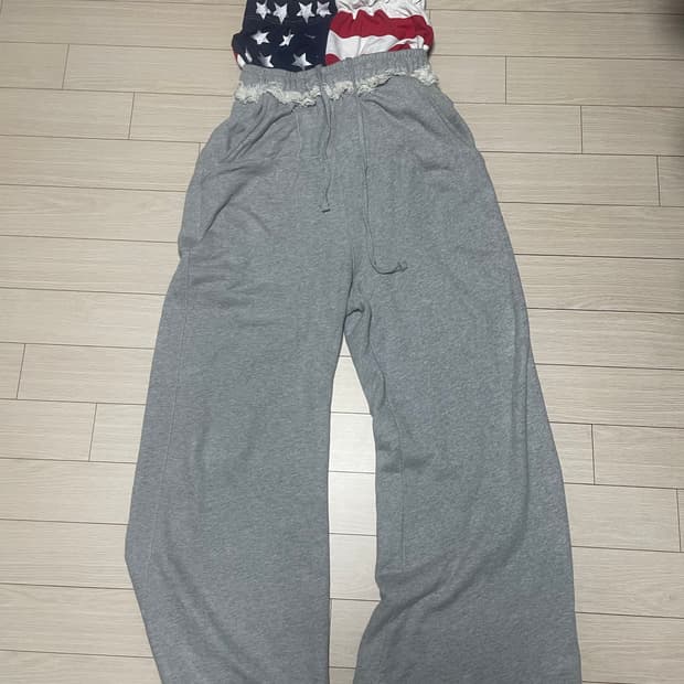 Worn by reza 성조기 새깅팬츠 