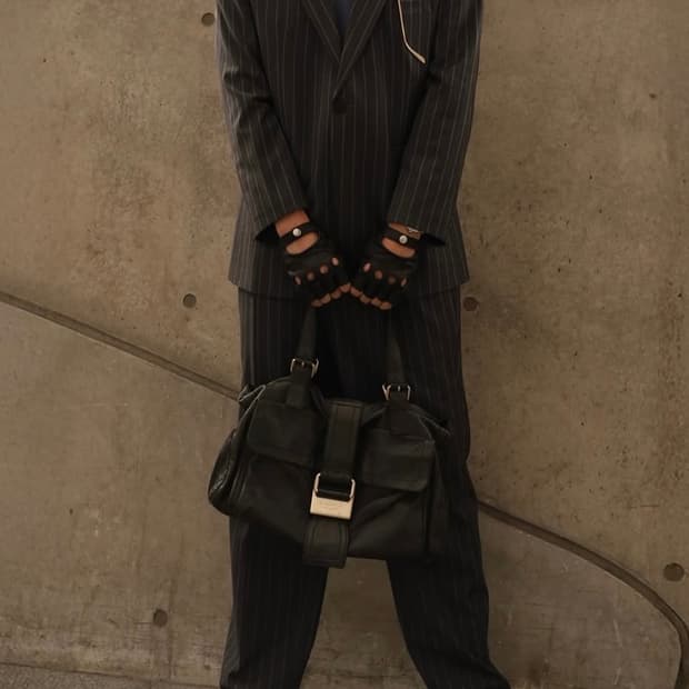 80s 조르지오 아르마니 메인라인 핀스트라이프 수트 셋업