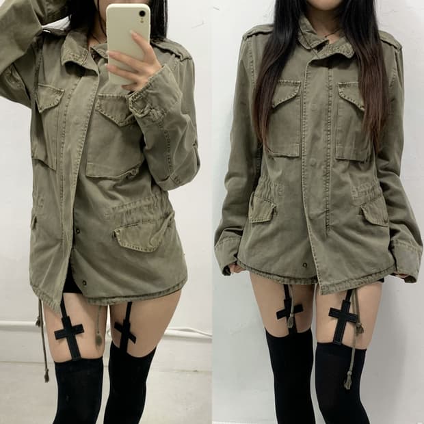 [CORISCO] 코리스코 y2k 밀리터리 야상 자켓