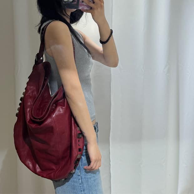 디젤 올드빈티지 레더 빅백