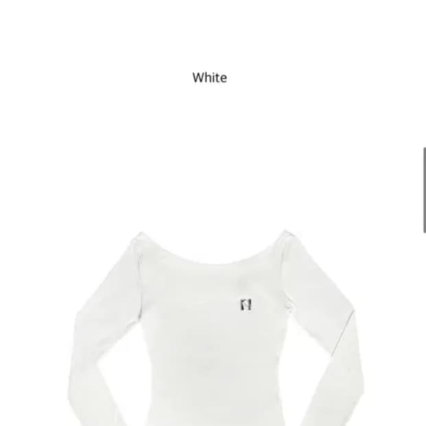 뉴얼린 엠블럼 롱슬리브 보트넥 탑
