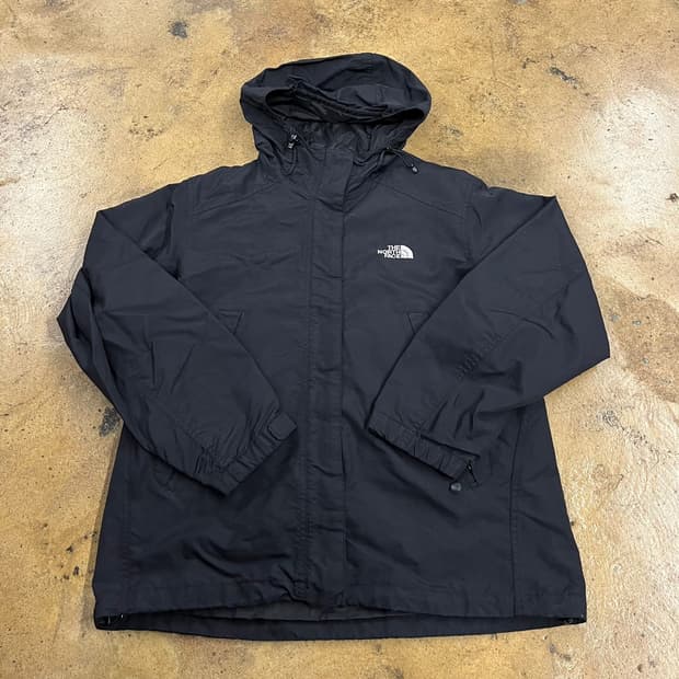 [정품/85] 노스페이스 블랙 후드 바람막이 자켓 b17 