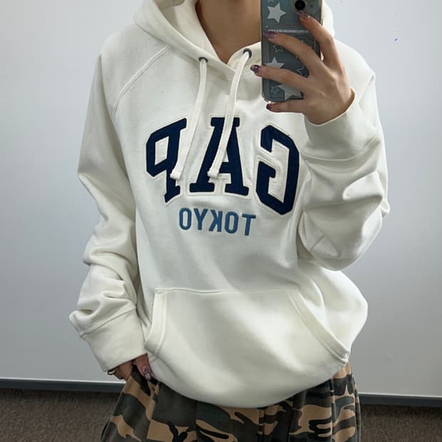 GAP 갭 도쿄 아이보리 후드  Price: 30,000won  Size