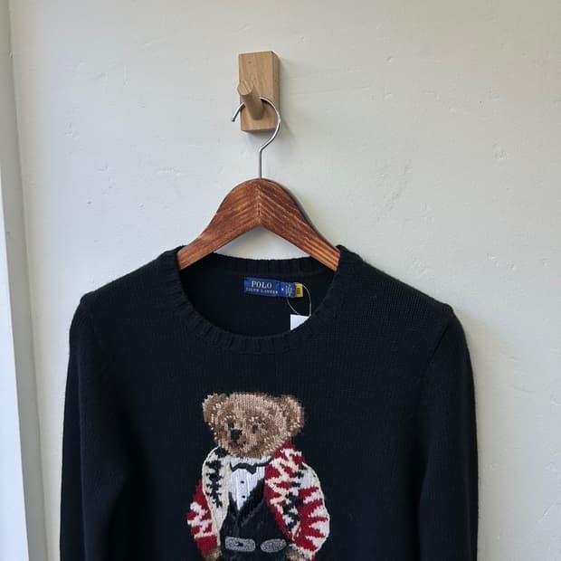 15788 - 폴로 랄프로렌 블랙 베어 울 니트 (울 55%)