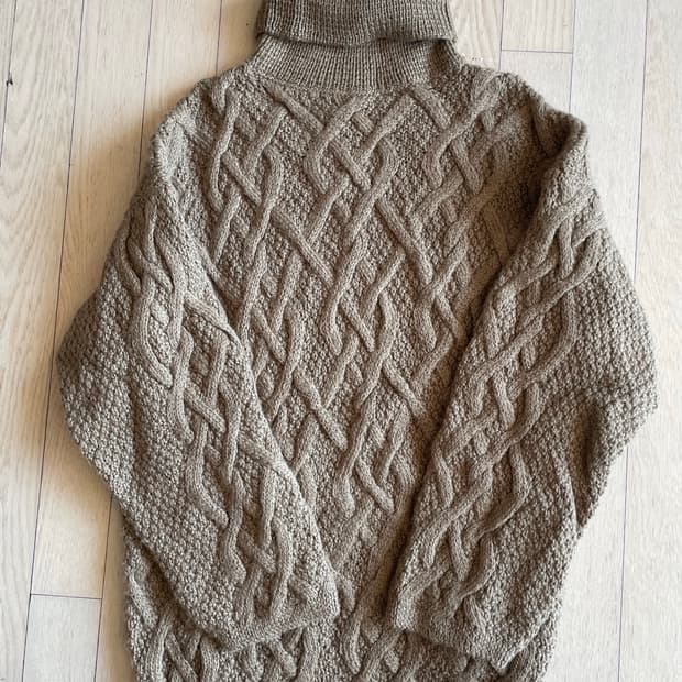 90s DKNY 케이블 터틀넥 니트