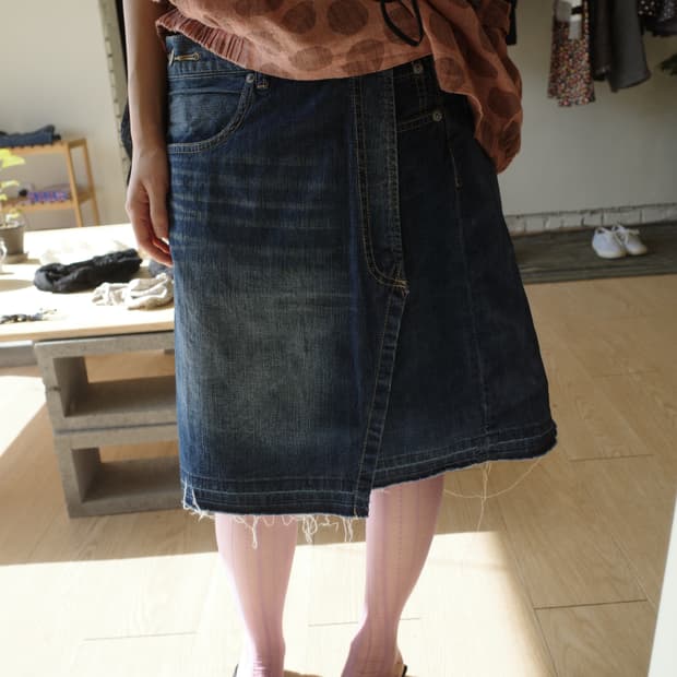 니코앤드 비대칭 스커트