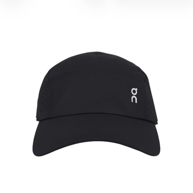 온 러닝 라이트웨이트 캡 블랙 모자