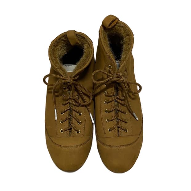 adidas vtg brown fur high top