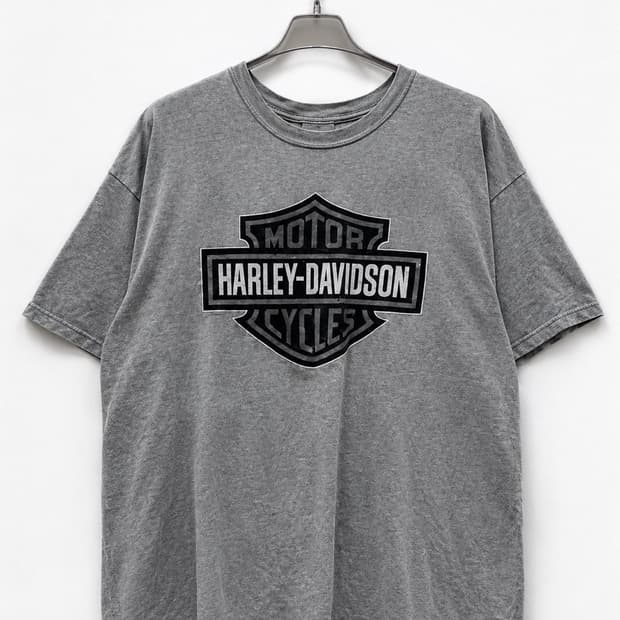 Harley Davidson 할리 올드 양면 프린트 티셔츠