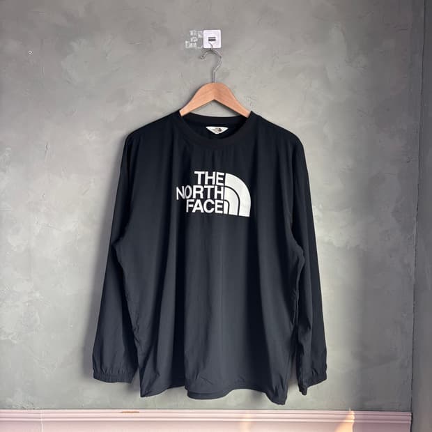 노스페이스 빅로고 아이스 런 크루넥 웜업