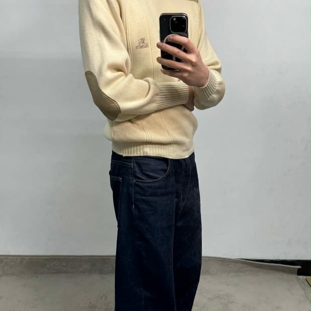 [90] 버버리 코만도 라운드 울 니트