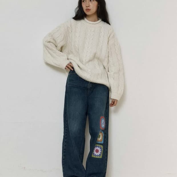 로씨로씨 X 그래피커스 Crochet Jeans