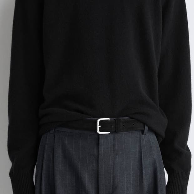 [S] 코스 스웨이드 벨트 블랙 새제품