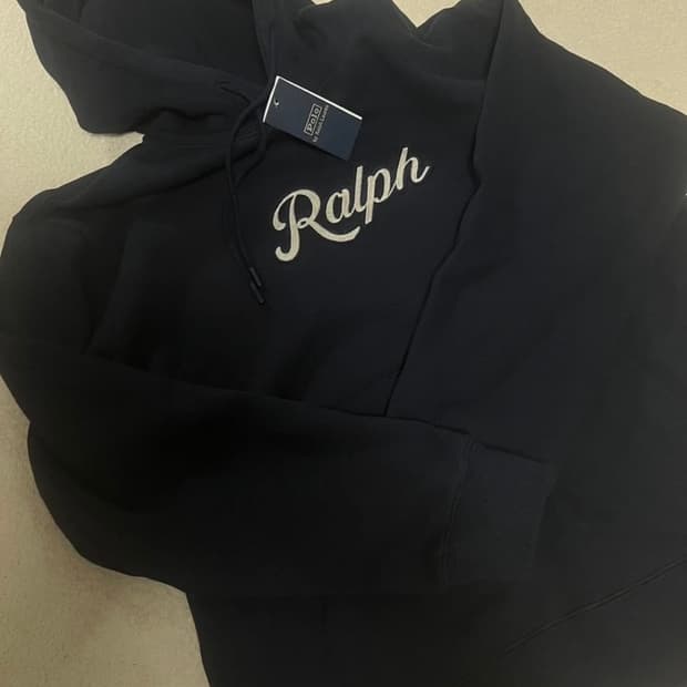 랄프로렌 자수 후드티