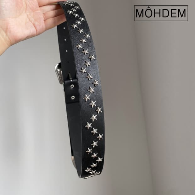 [Unisex] 웨스턴 스타 스터드 벨트