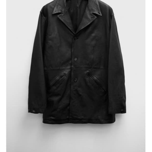 유스 워시드 레더자켓