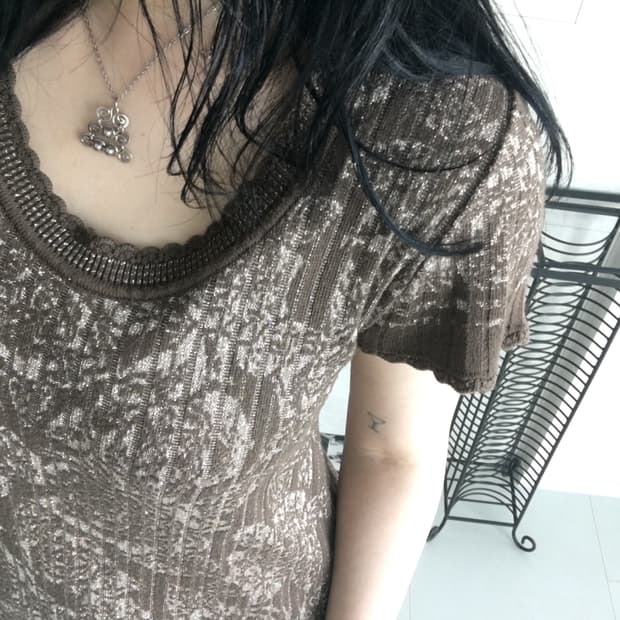 axes femme) floral knit dress