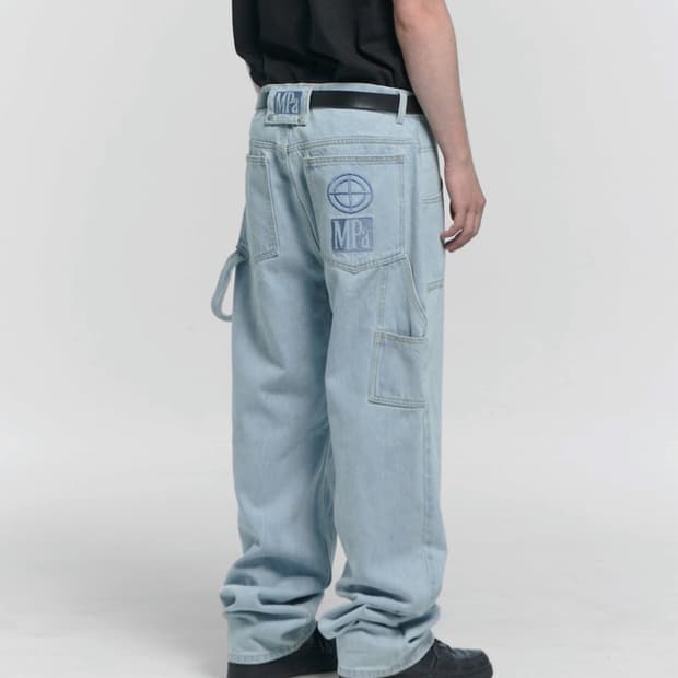 구매 M,L) 플라스틱프로덕트 페인터 데님 팬츠