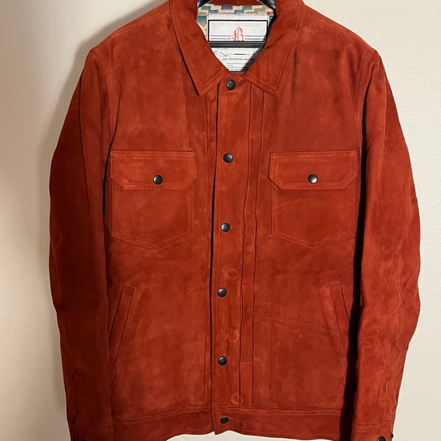 [M] 블랙아웃 스웨이드 자켓