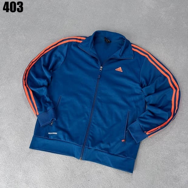 아디다스 삼선 파란색 트랙탑