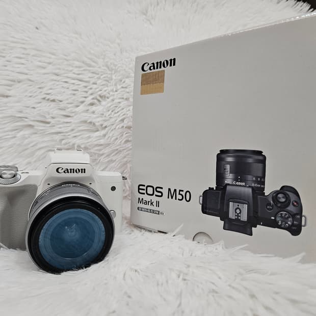 [민트] 캐논 EOS M50 Mark II 번들 렌즈, 미러리스 카메라