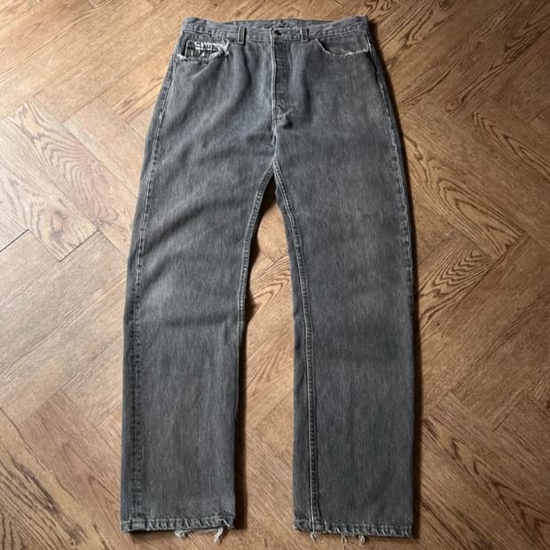 [36]Levi's 90s USA made 501 흑청 데님 18s