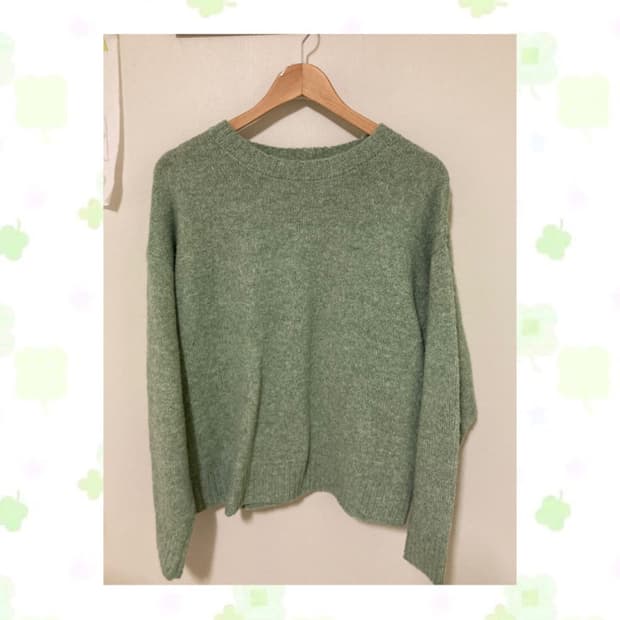 메론빵 말차 니트