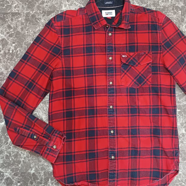타미 진스(TOMMY JEANS) 체크 셔츠 S