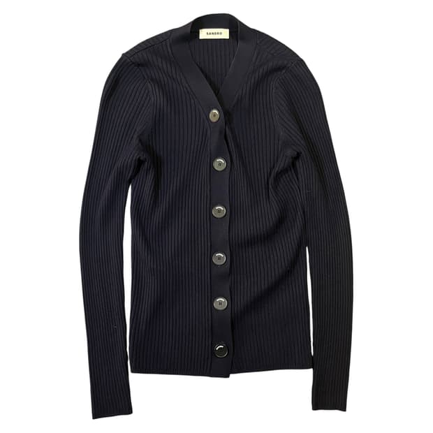 산드로 우먼 플리츠 가디건 