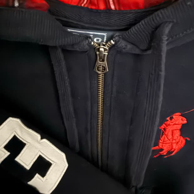 폴로 빅포니 후드집업 네이비 S