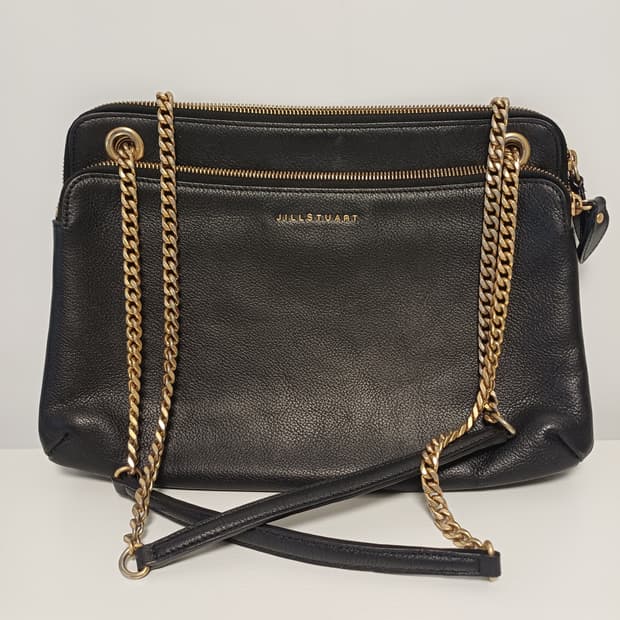 [소가죽] 질스튜어트 로젤라 트리플 지퍼 체인 숄더백 [35*20]