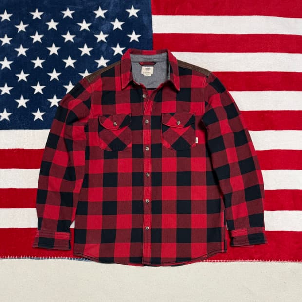 반스버팔로체크셔츠 vans plaid shirt. Vans빈티지플란넬셔츠